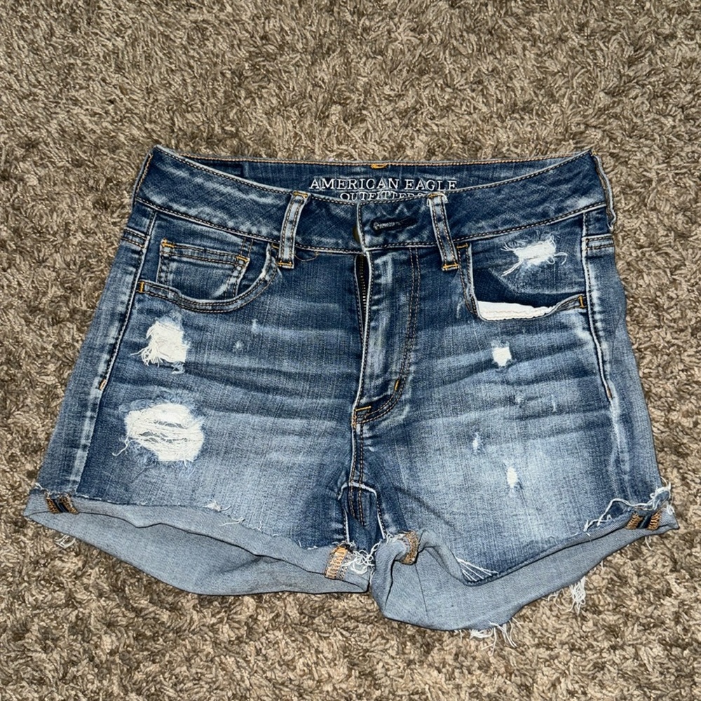 American Eagle Hi-Rise Shortie shorts